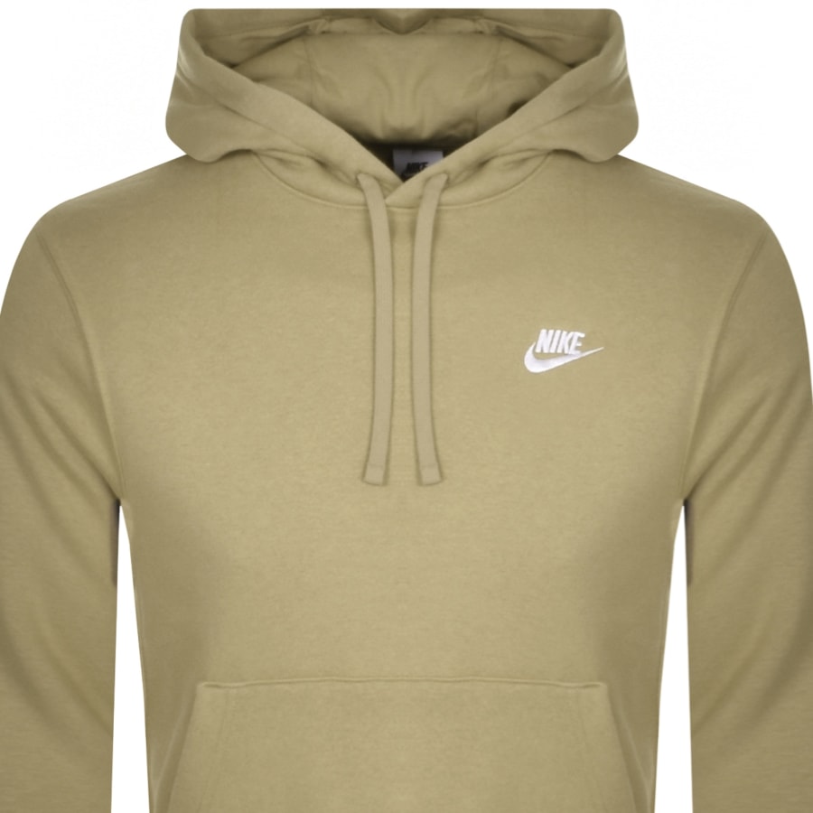 Image number 2 for Nike Club Hoodie Khaki