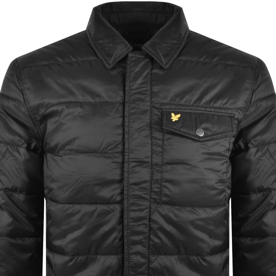 Image number 2 for Lyle And Scott Wadded Puffer Jacket Black