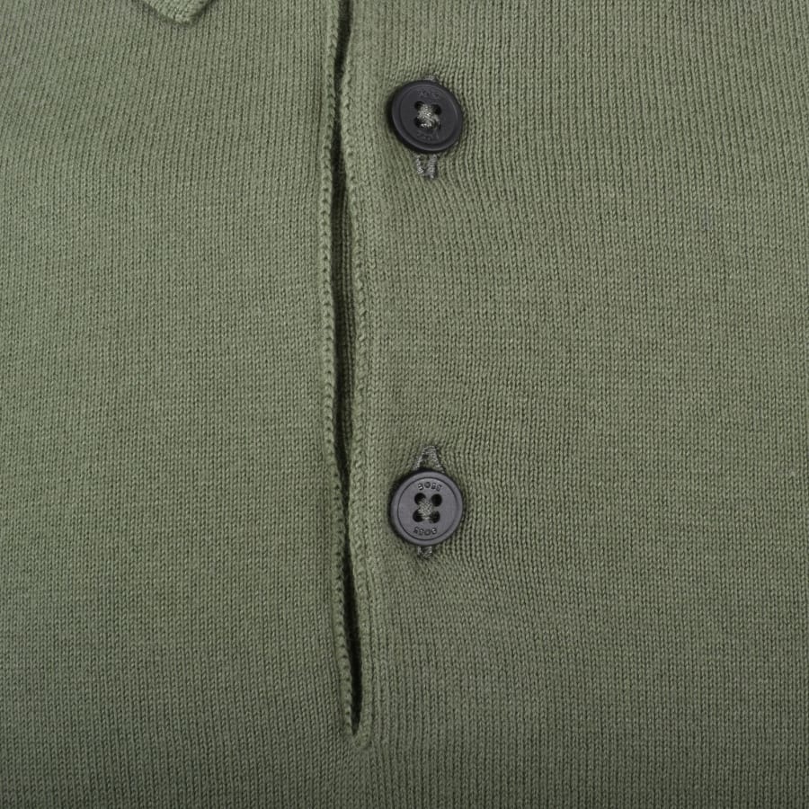 Image number 3 for BOSS Gemello Polo Knit Jumper Green