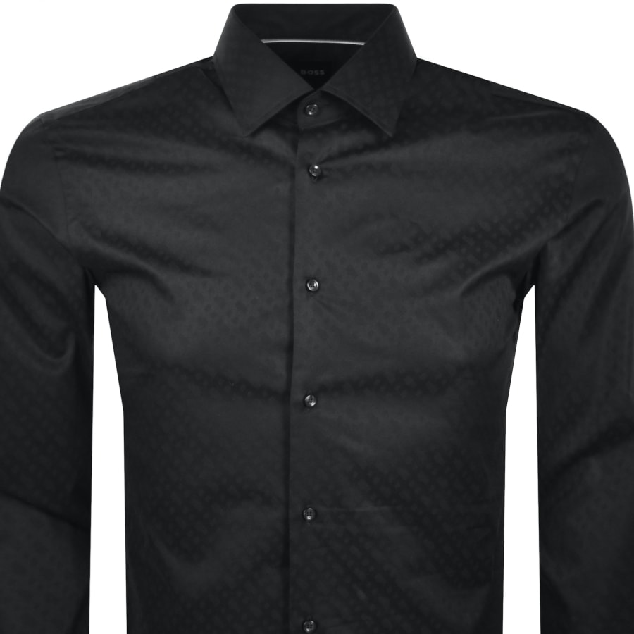 Image number 2 for BOSS H Hank Kent Long Sleeved Shirt Black