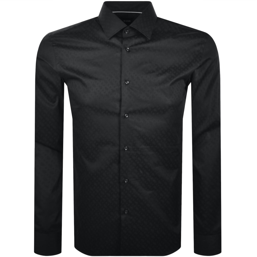 Image number 1 for BOSS H Hank Kent Long Sleeved Shirt Black