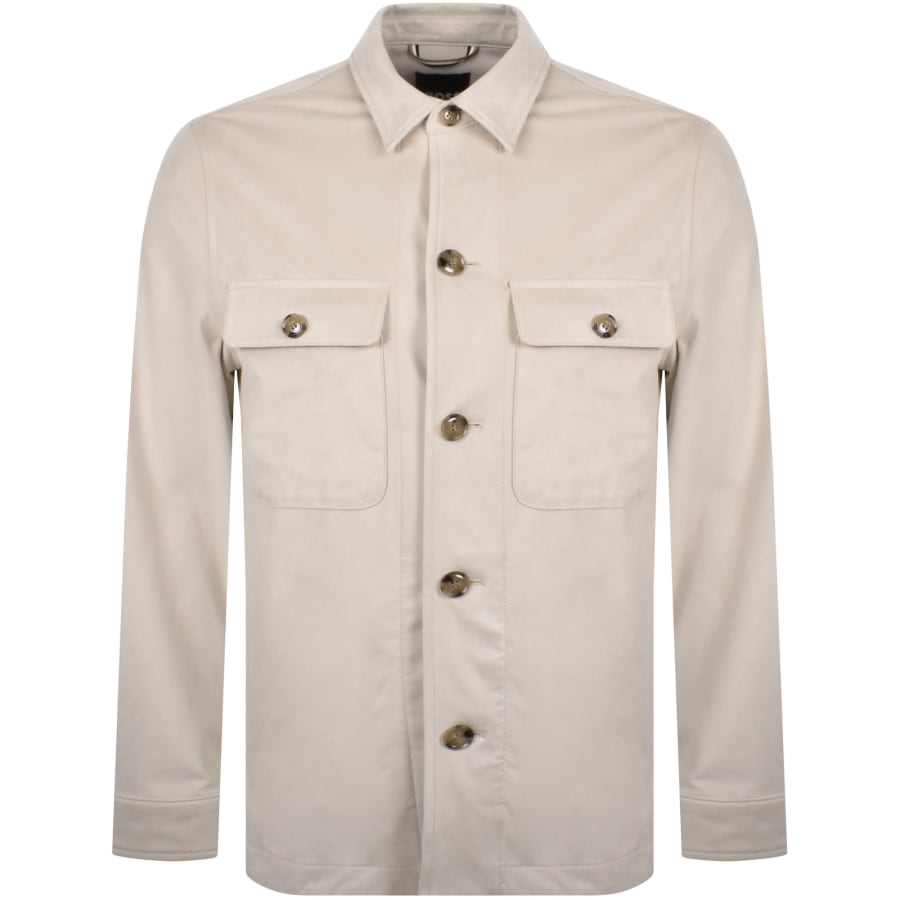 Image number 1 for BOSS C Carper Overshirt Beige