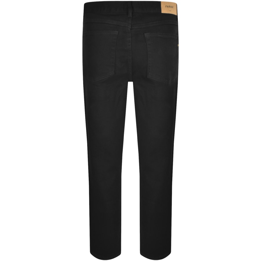 Image number 3 for Farah Norwood Regular Fit Jeans Black