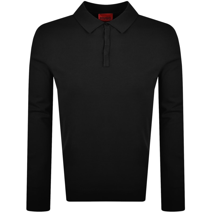 Image number 1 for HUGO San Pippo Slim Fit Polo T Shirt Black