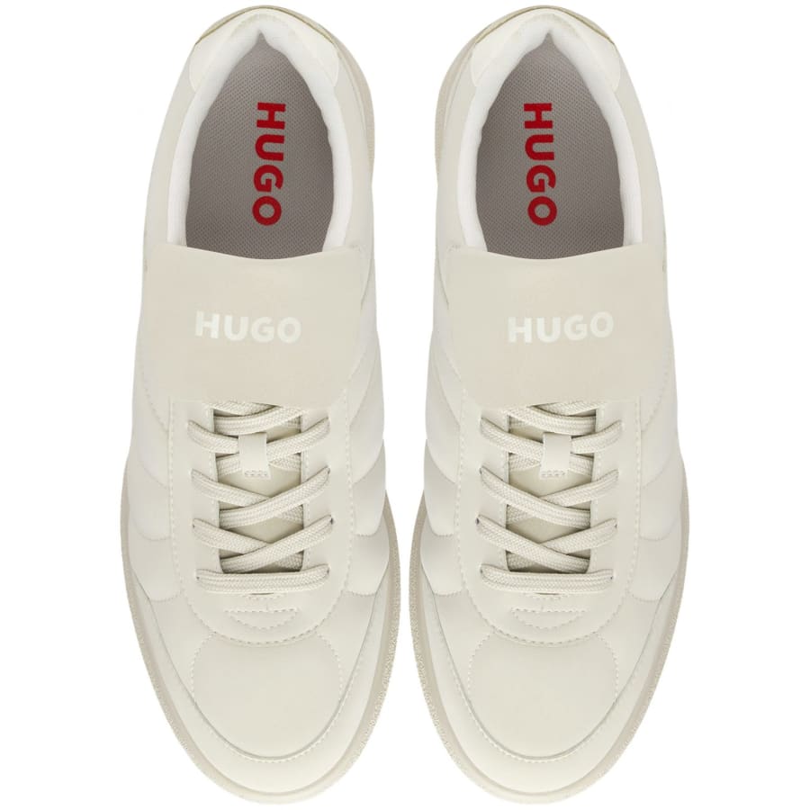 Image number 3 for HUGO Riven Tennis Trainers Light Beige