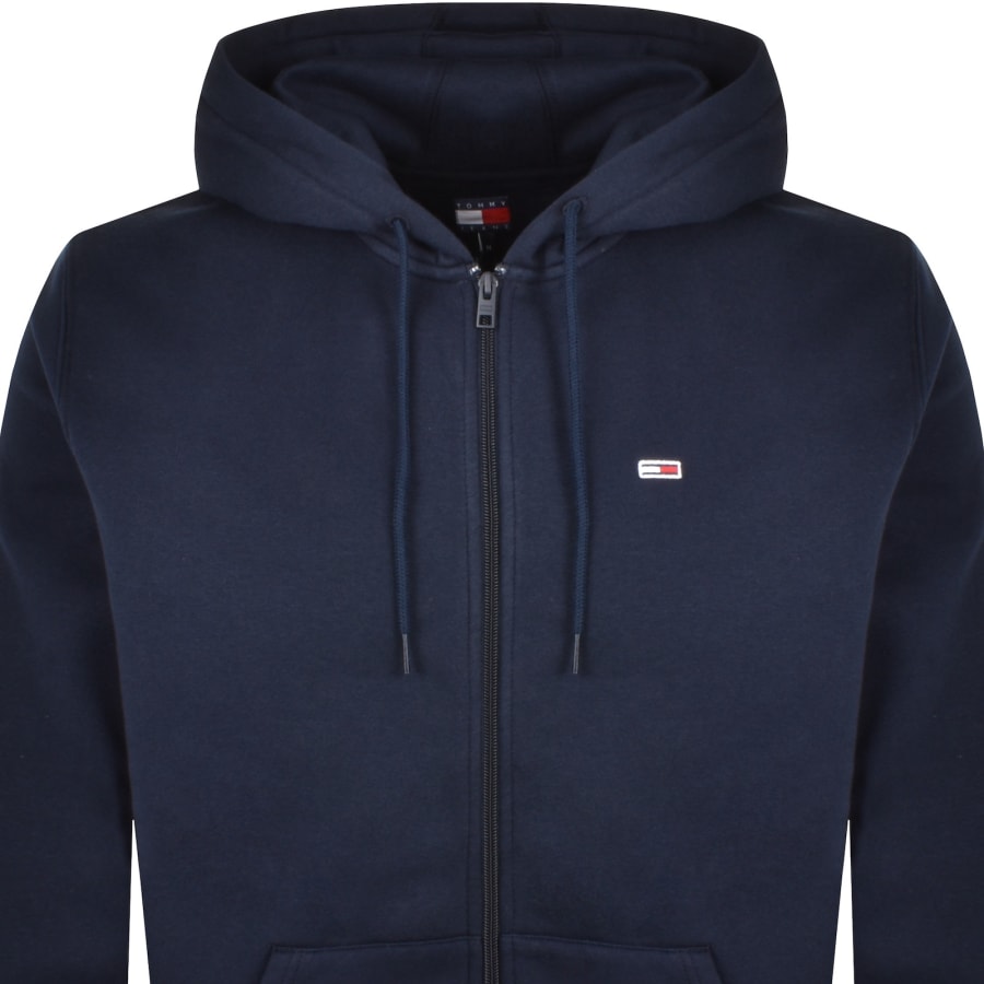 Image number 2 for Tommy Jeans Flag Logo Full Zip Hoodie Navy