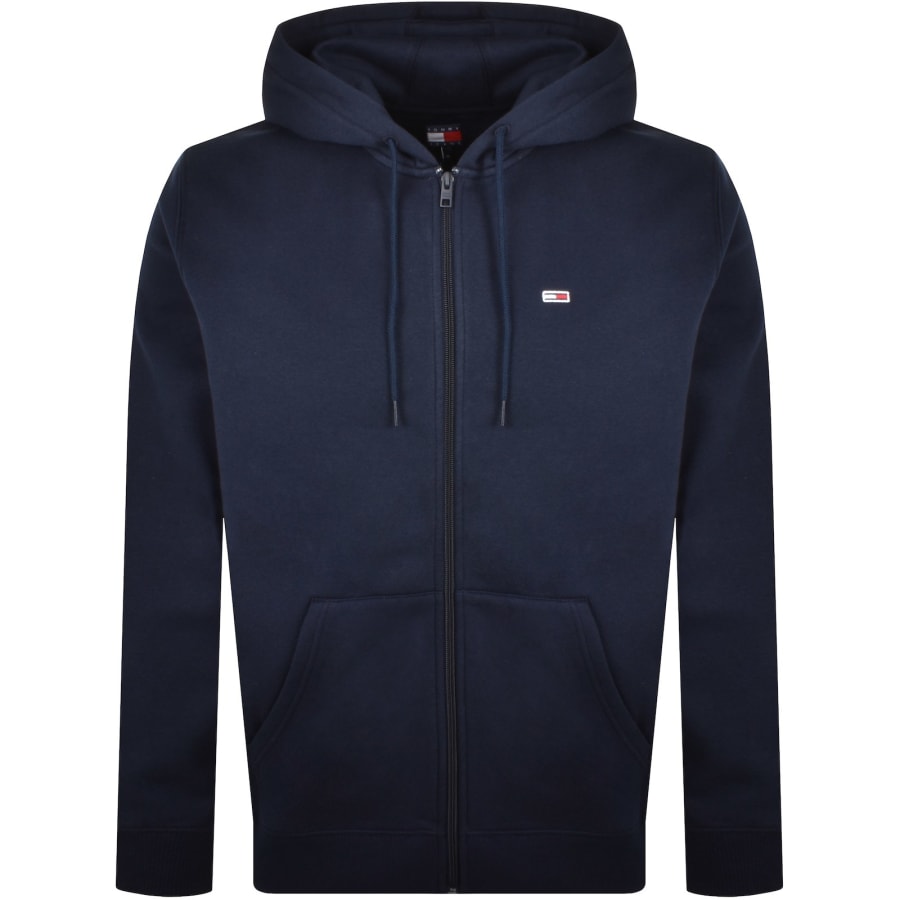 Image number 1 for Tommy Jeans Flag Logo Full Zip Hoodie Navy