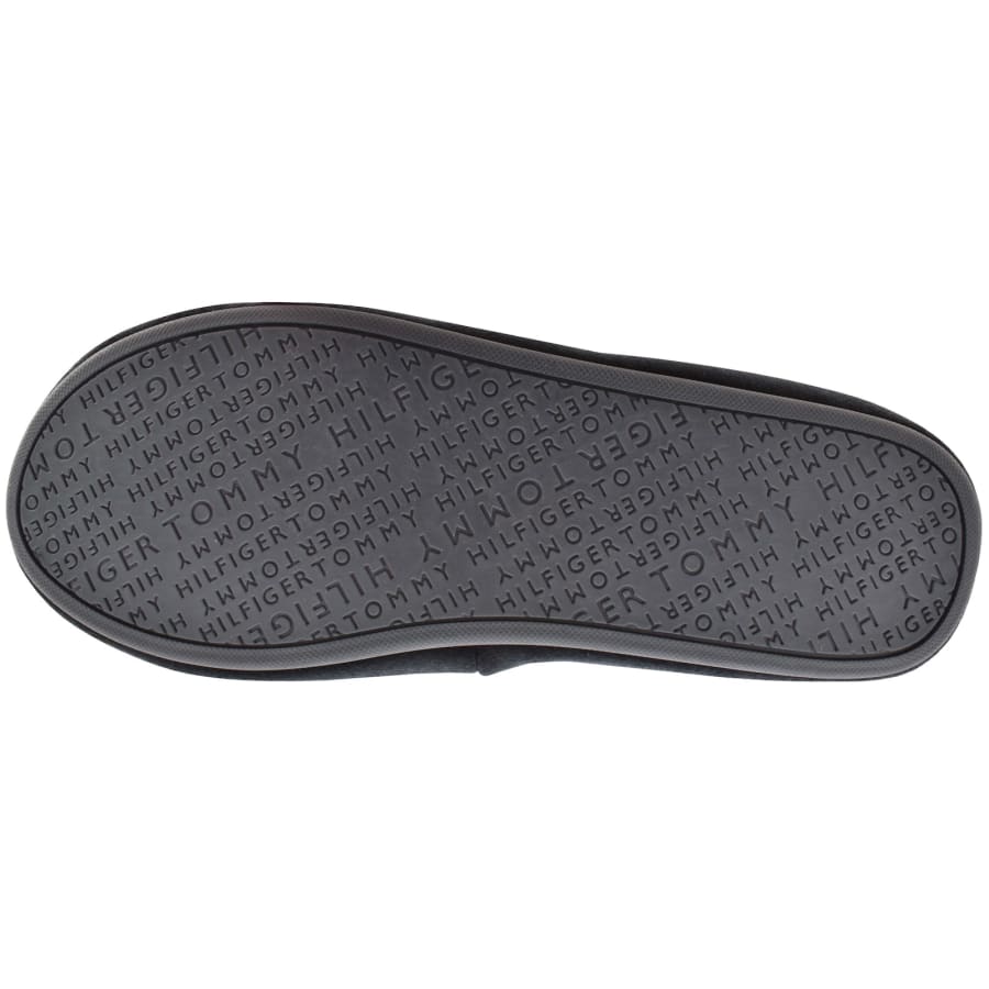 Image number 5 for Tommy Hilfiger Logo Felt Slippers Navy
