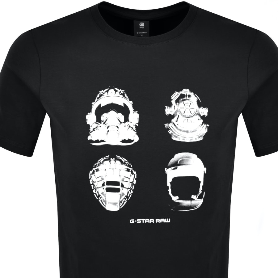 Image number 2 for G-Star Masks Graphic T Shirt Black