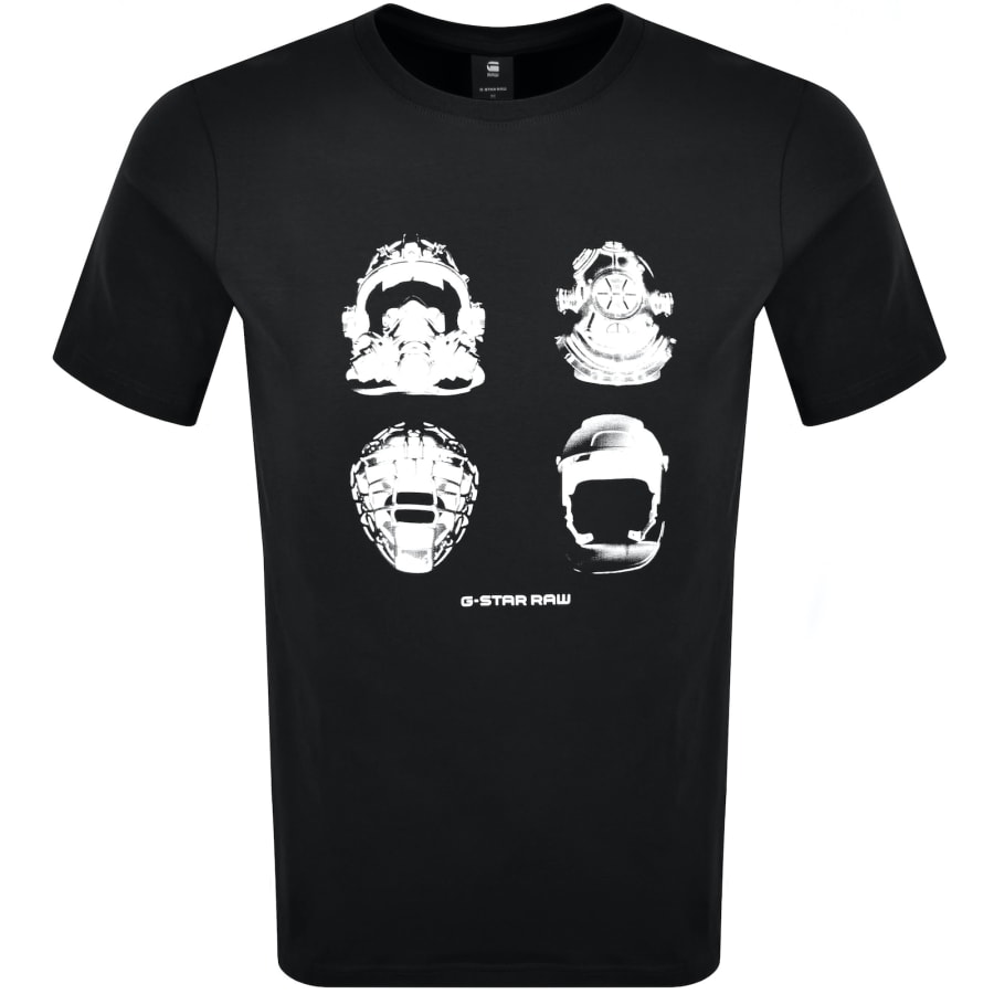 Image number 1 for G-Star Masks Graphic T Shirt Black