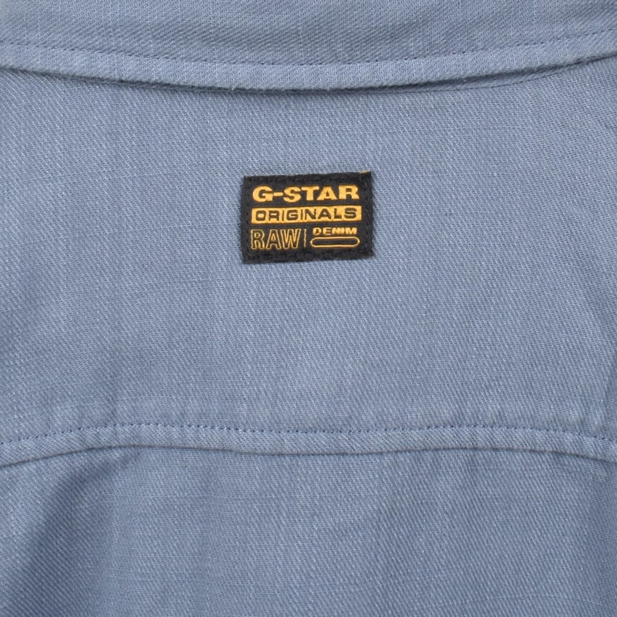 Image number 5 for G-Star Marine Slim Long Sleeved Shirt Blue