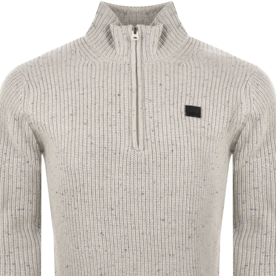 Image number 2 for G-Star Skipper Quarter Zip Regular Fit Jumper Grey