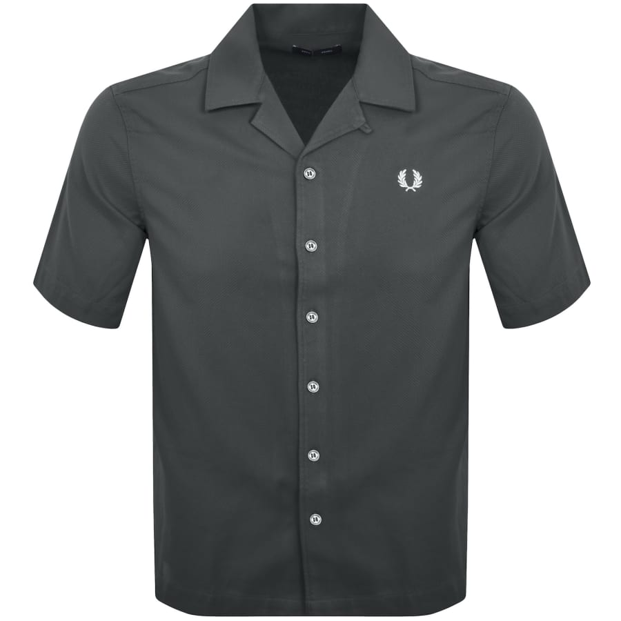 Image number 1 for Fred Perry Compress Mesh Revere Shirt Grey