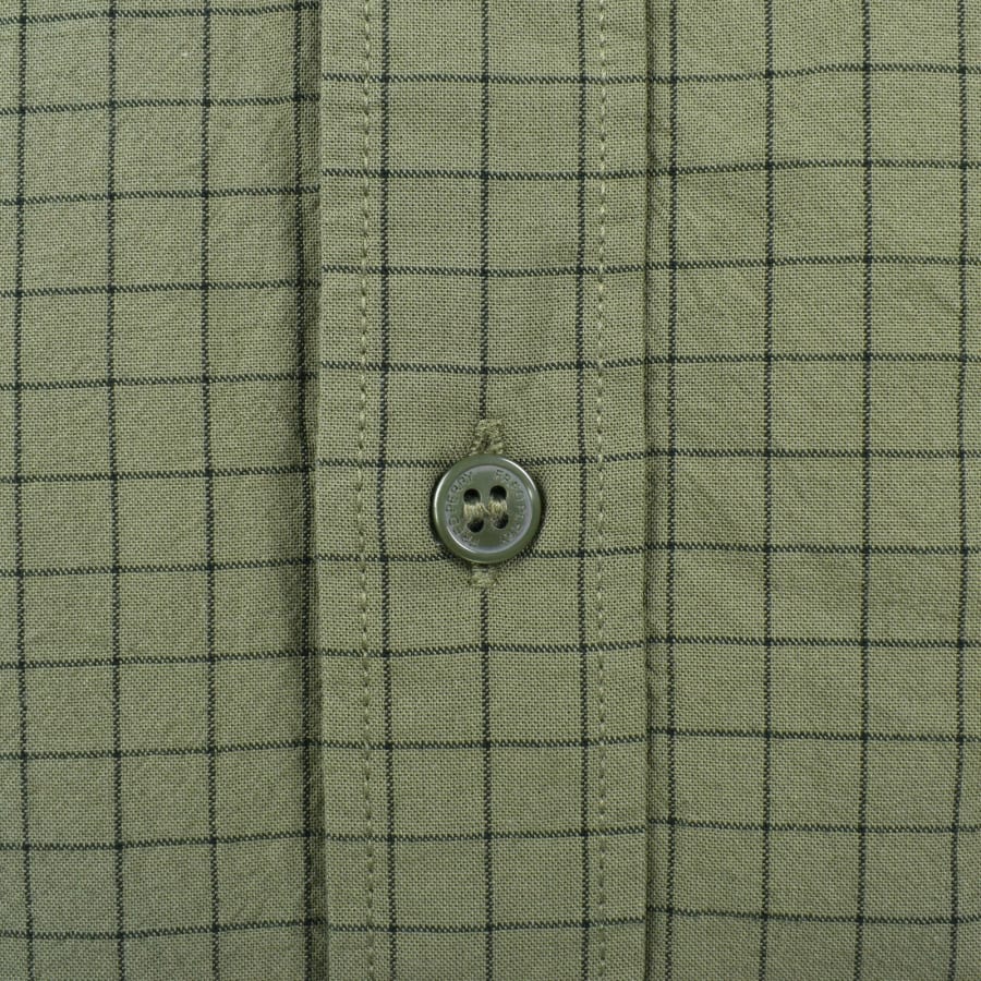 Image number 4 for Fred Perry Grid Check Long Sleeve Shirt Green
