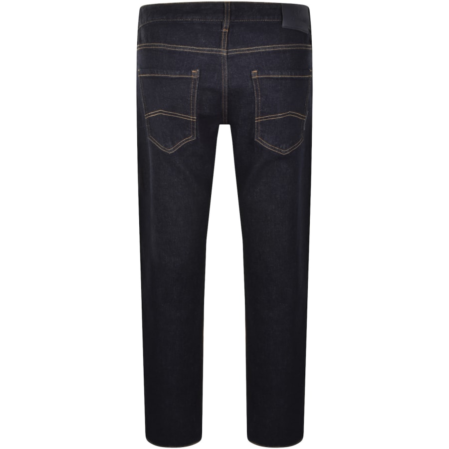 Image number 3 for Armani Exchange J16 Straight Fit Jeans Navy