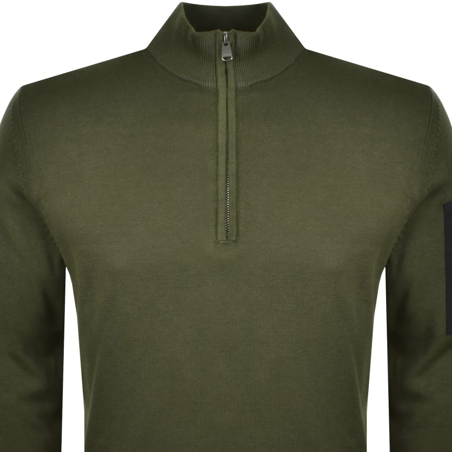Image number 3 for Barbour International Blades Knit Jumper Green