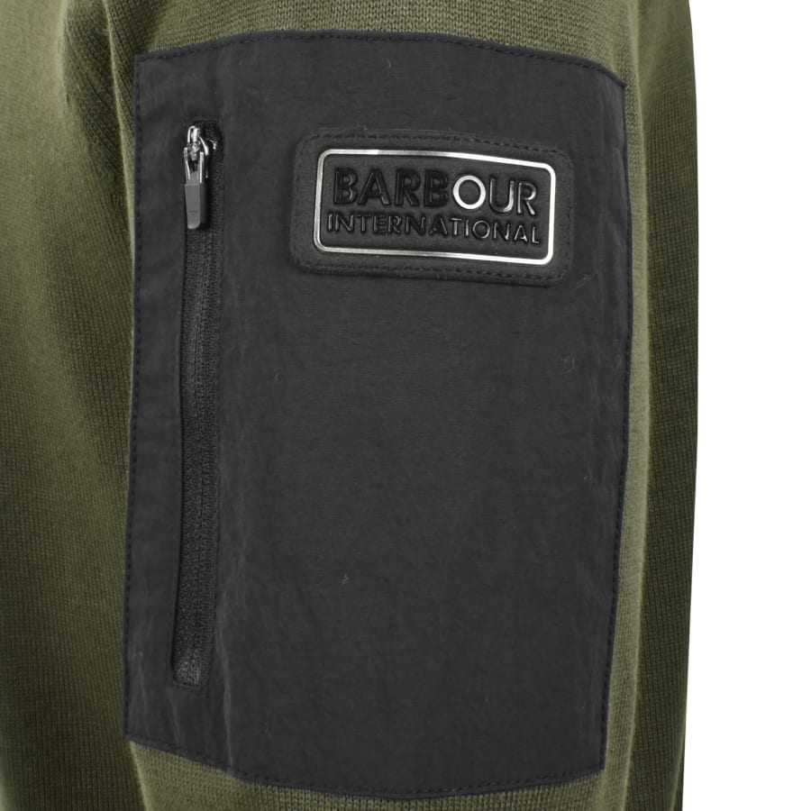 Image number 4 for Barbour International Blades Knit Jumper Green