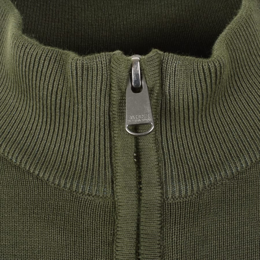 Image number 5 for Barbour International Blades Knit Jumper Green