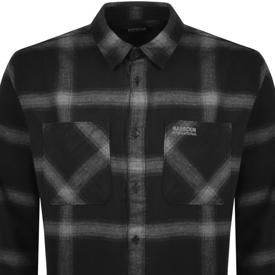 Image number 2 for Barbour International Fenton Oxford Shirt Black