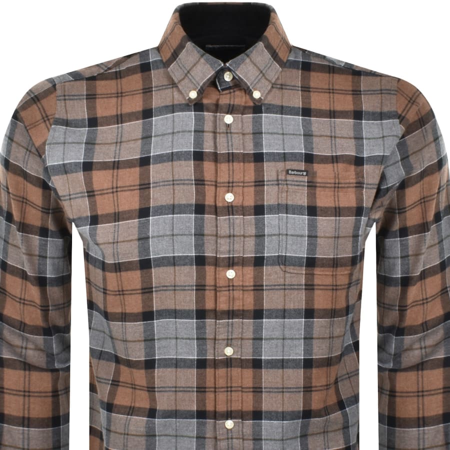Image number 2 for Barbour Rasay Tartan Shirt Cedarwood