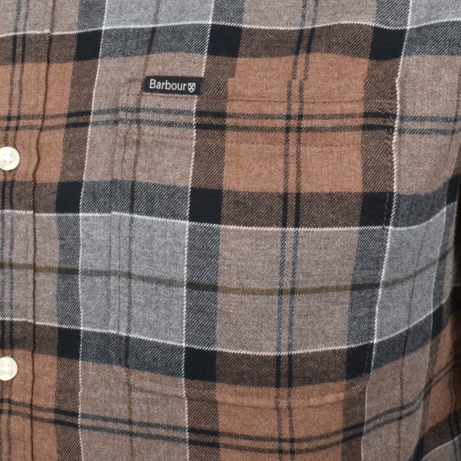 Image number 3 for Barbour Rasay Tartan Shirt Cedarwood