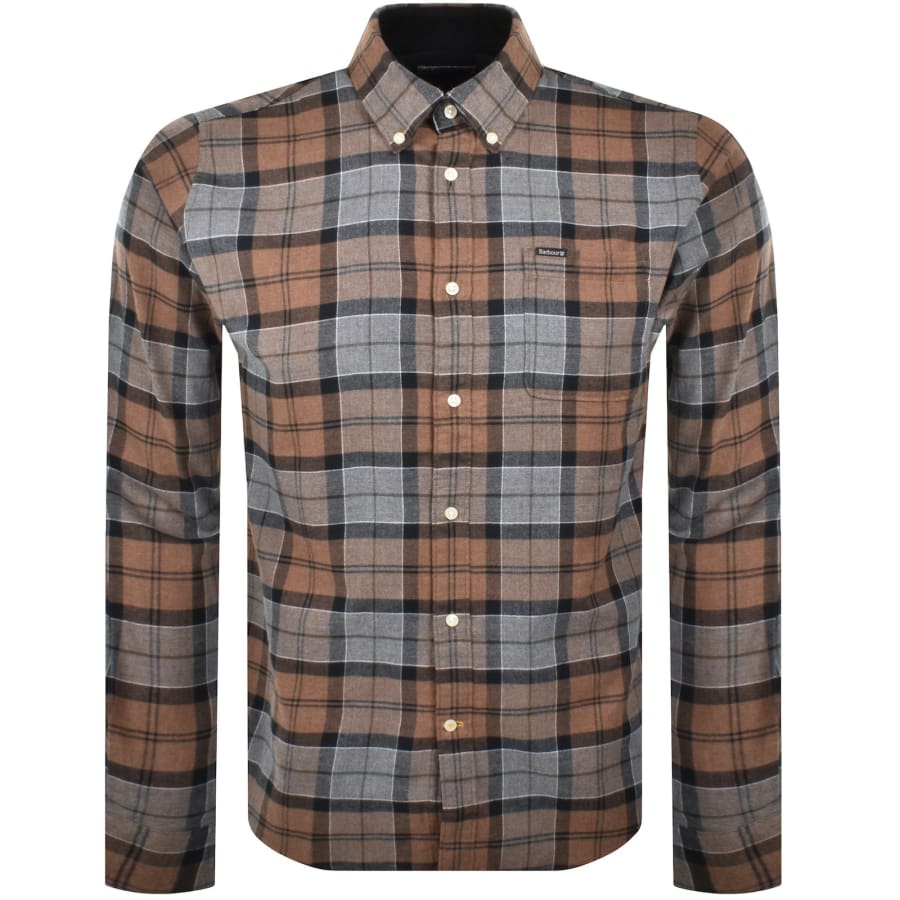 Image number 1 for Barbour Rasay Tartan Shirt Cedarwood