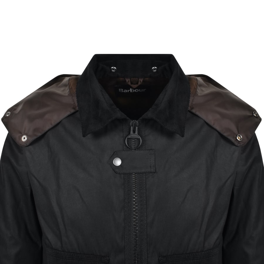 Barbour Spey Wax Jacket Black | Mainline Menswear ca
