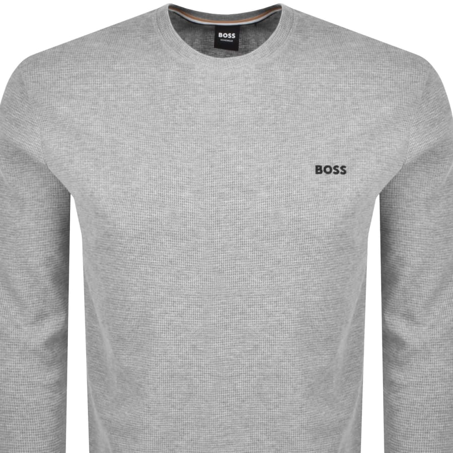 Image number 2 for BOSS Waffle T Shirt Grey