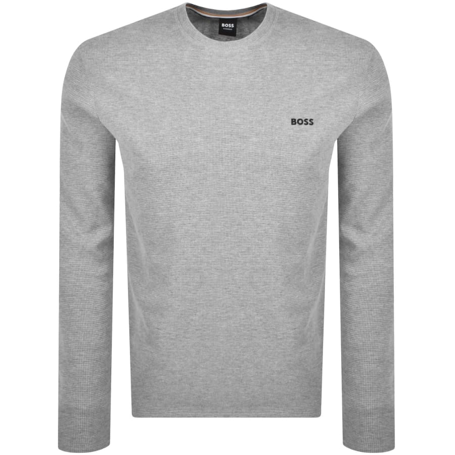 Image number 1 for BOSS Waffle T Shirt Grey