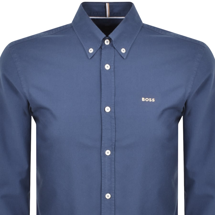 Image number 2 for BOSS H Roan Slim Fit Shirt Blue