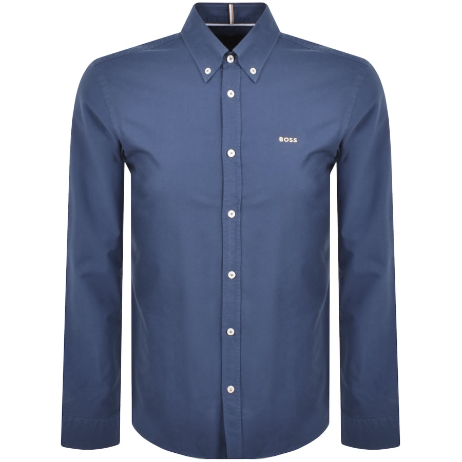 Image number 1 for BOSS H Roan Slim Fit Shirt Blue