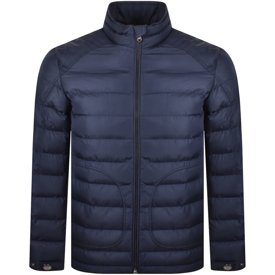 Image number 2 for Sandbanks Biker Micro Jacket Navy