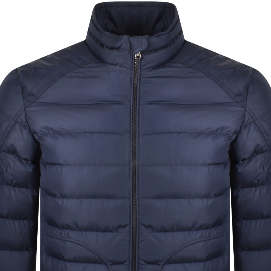 Image number 3 for Sandbanks Biker Micro Jacket Navy