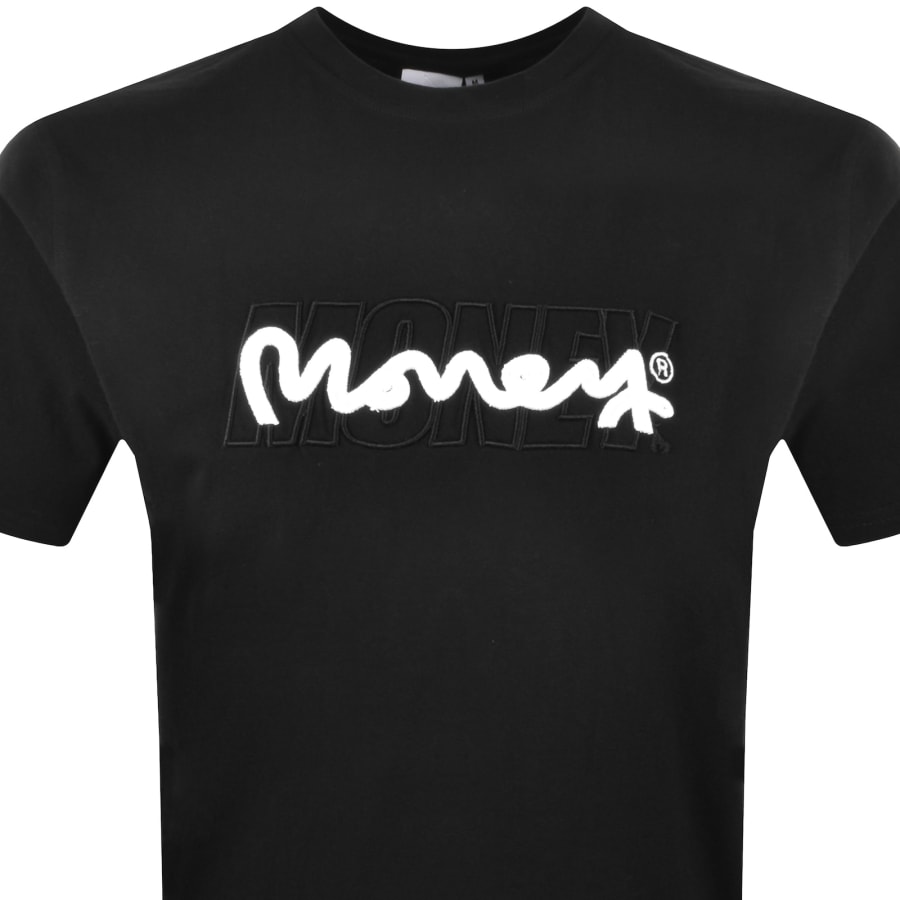 Image number 2 for Money Stencil Chop T Shirt Black