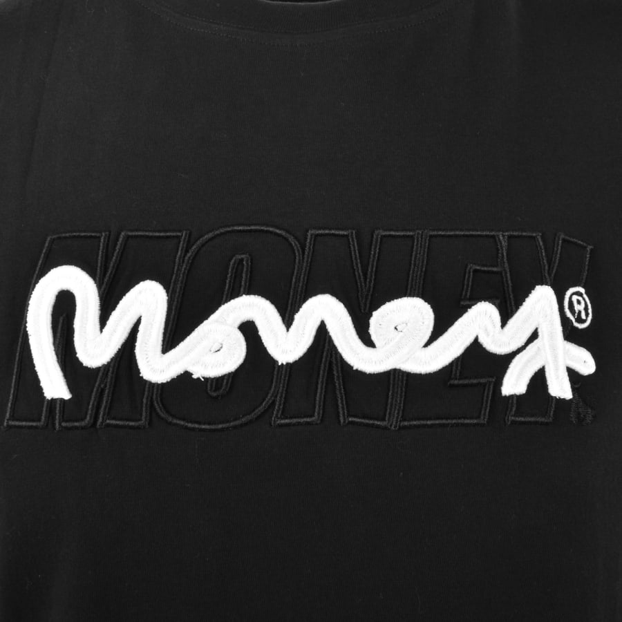 Image number 3 for Money Stencil Chop T Shirt Black