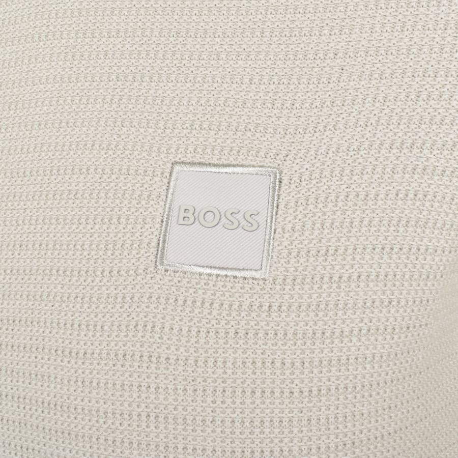 Image number 3 for BOSS Anion Knit Jumper Beige