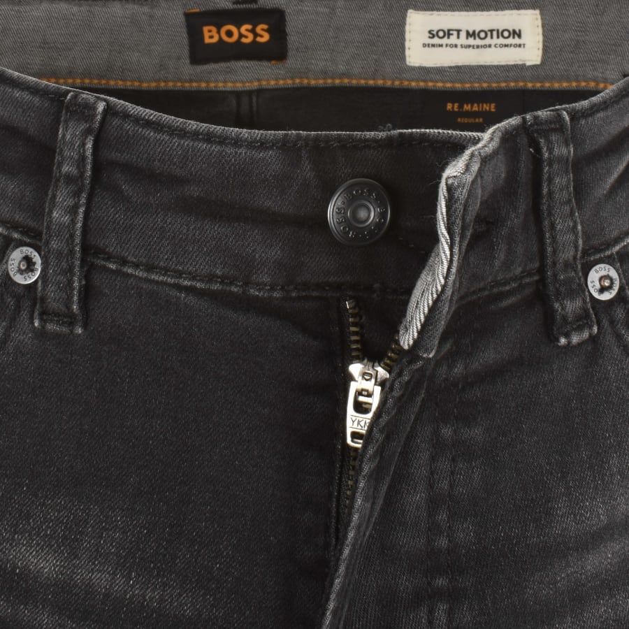 Image number 5 for BOSS Maine Regular Fit Jeans Black
