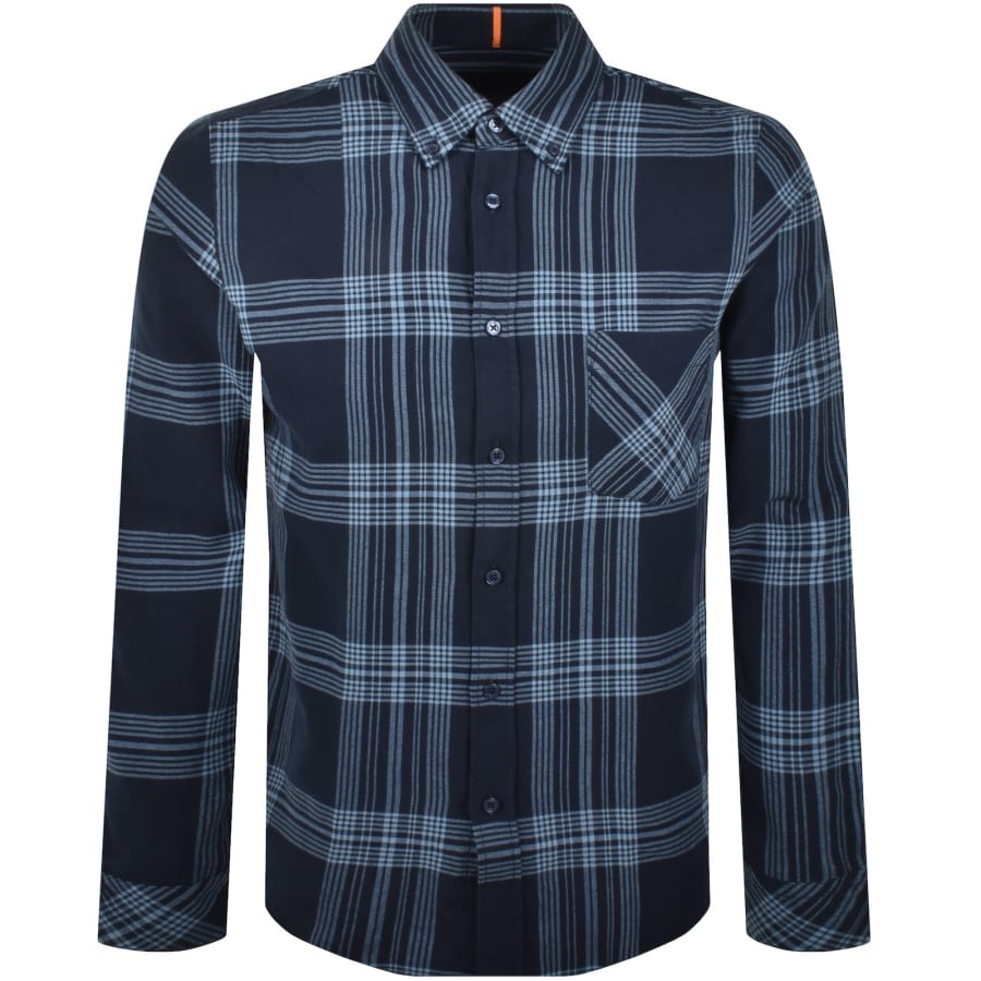 Image number 1 for BOSS Rickert Regular Fit Shirt Dark Blue
