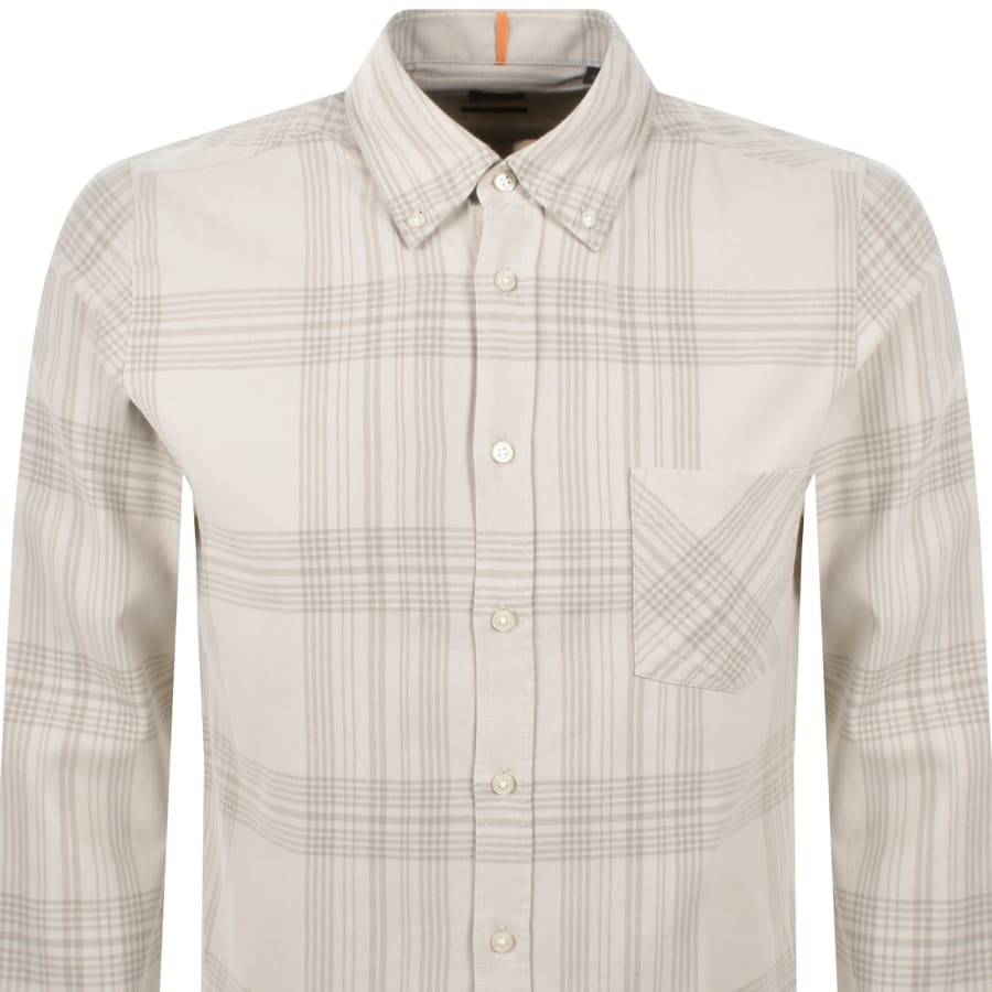 Image number 2 for BOSS Rickert Regular Fit Shirt Light Beige