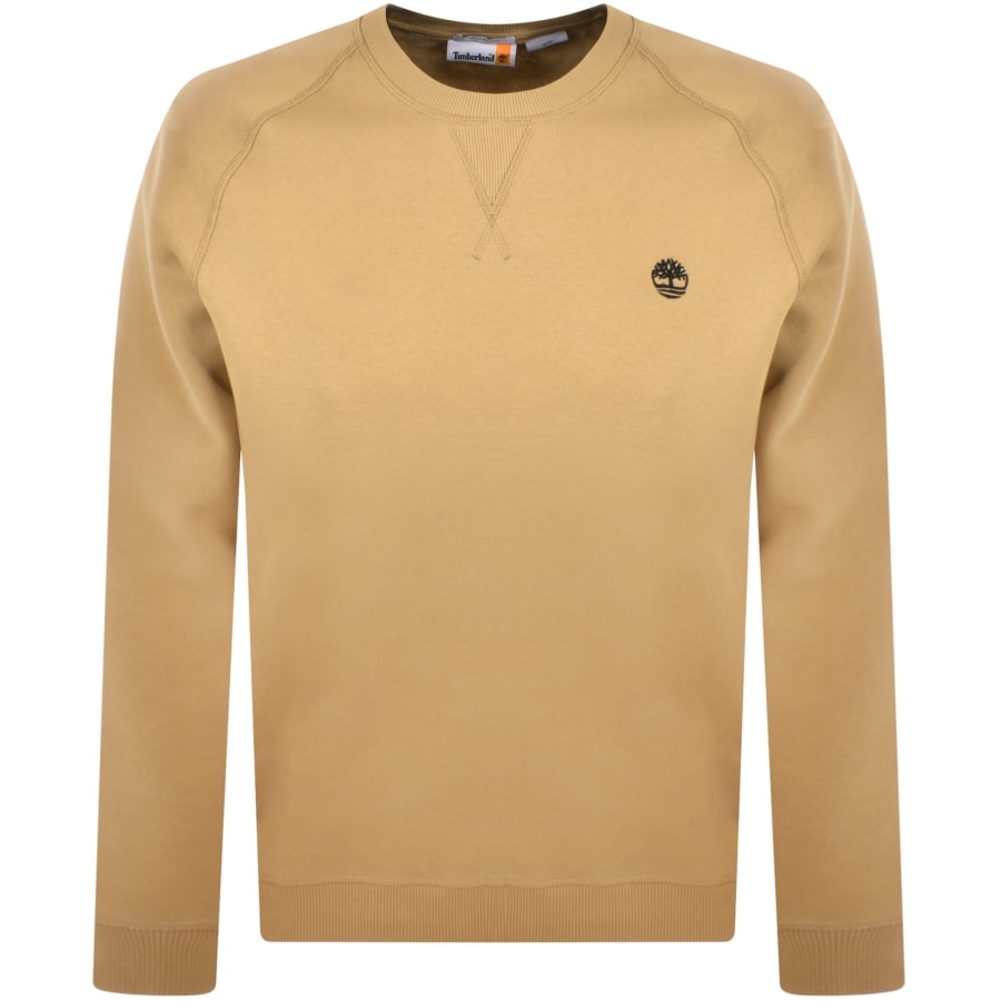 Image number 1 for Timberland Logo Regular Fit Sweatshirt Brown