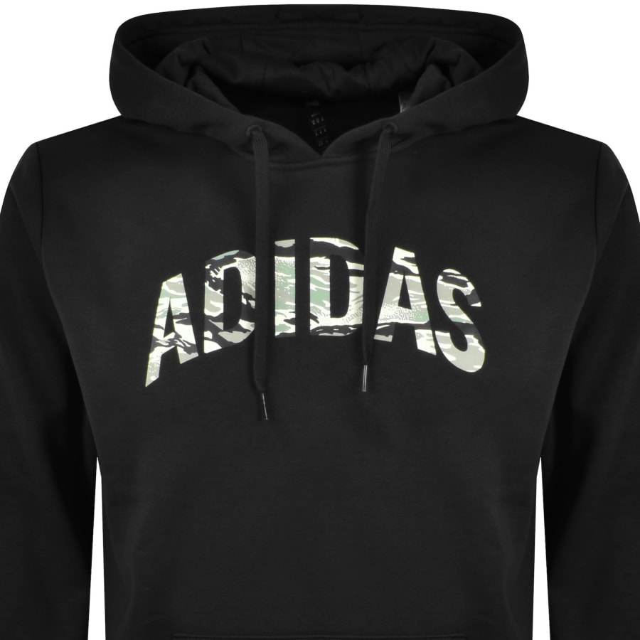 Image number 2 for adidas Sportswear Camo Logo Hoodie Black