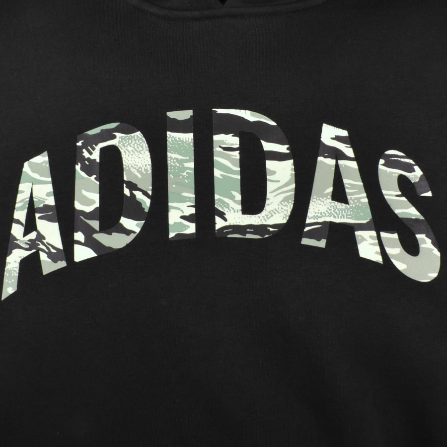 Image number 3 for adidas Sportswear Camo Logo Hoodie Black