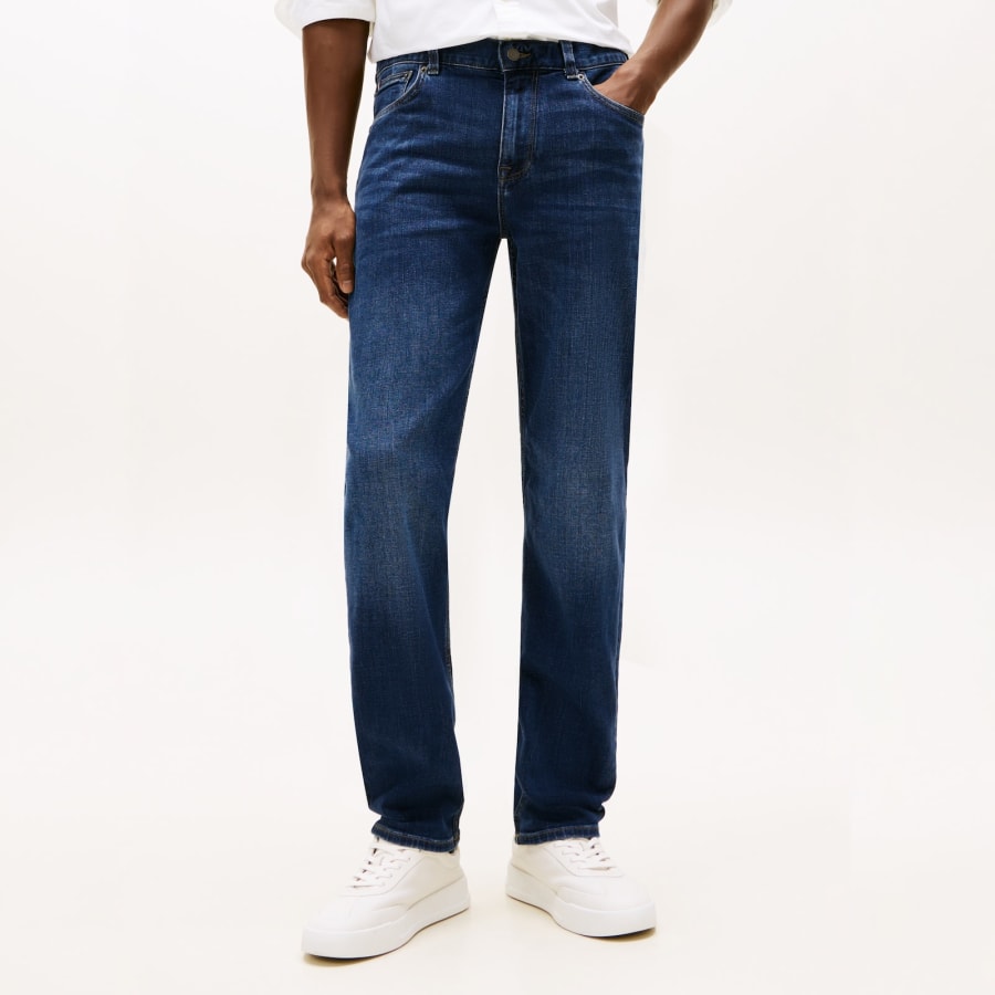 Image number 6 for Tommy Hilfiger Denton Straight Fit Jeans Dark Wash