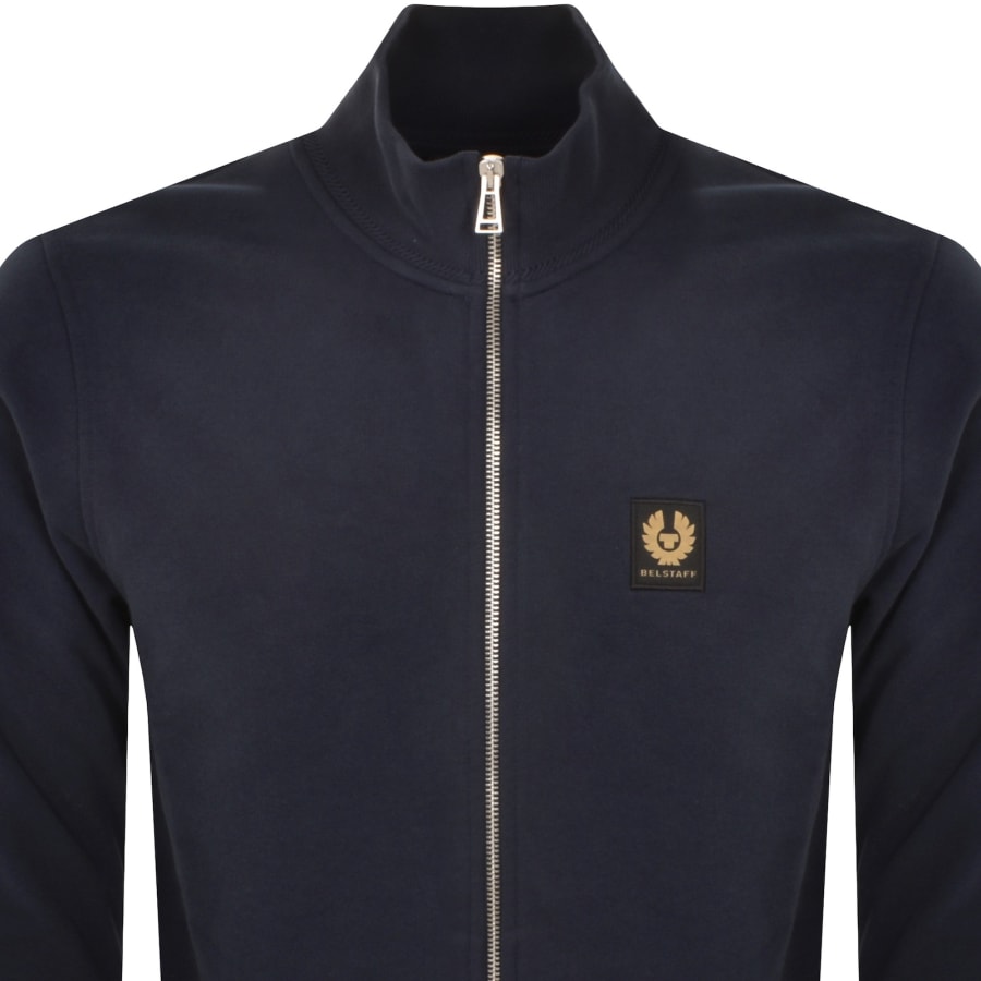 Image number 2 for Belstaff Full Zip Sweatshirt Dark Ink