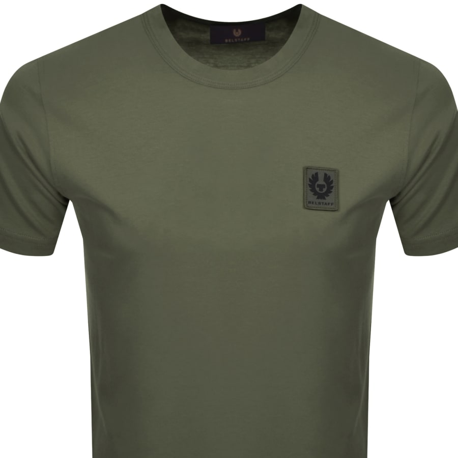 Image number 2 for Belstaff Short Sleeve Logo T Shirt Green