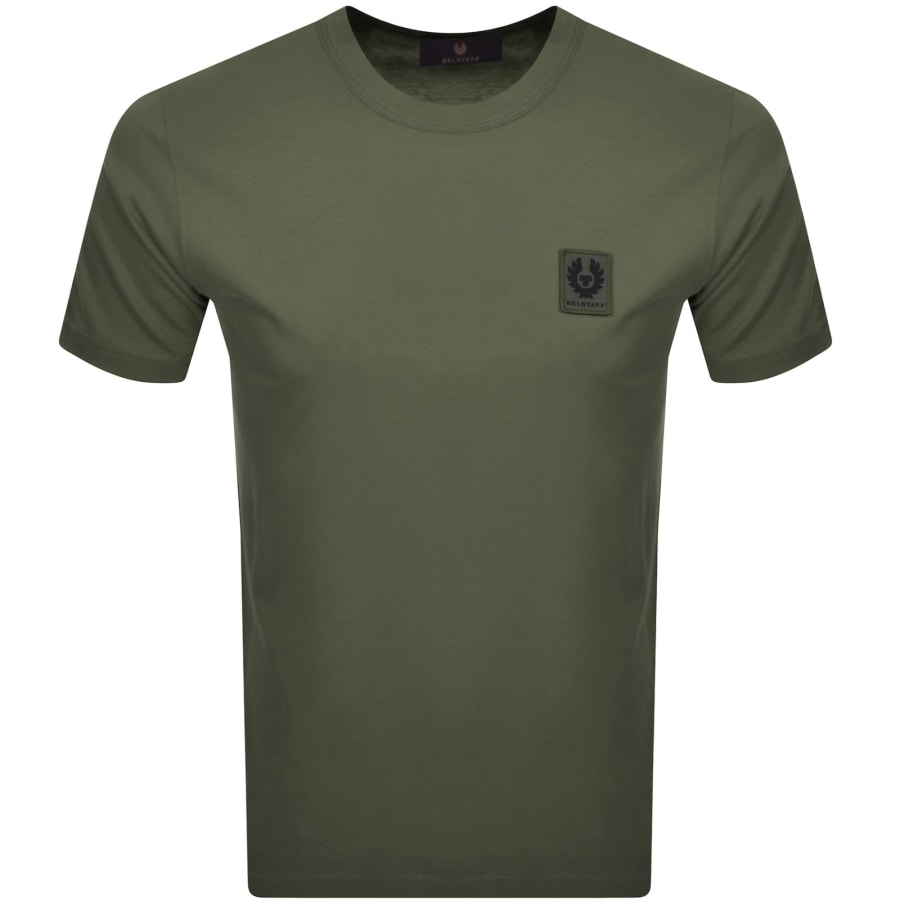 Image number 1 for Belstaff Short Sleeve Logo T Shirt Green