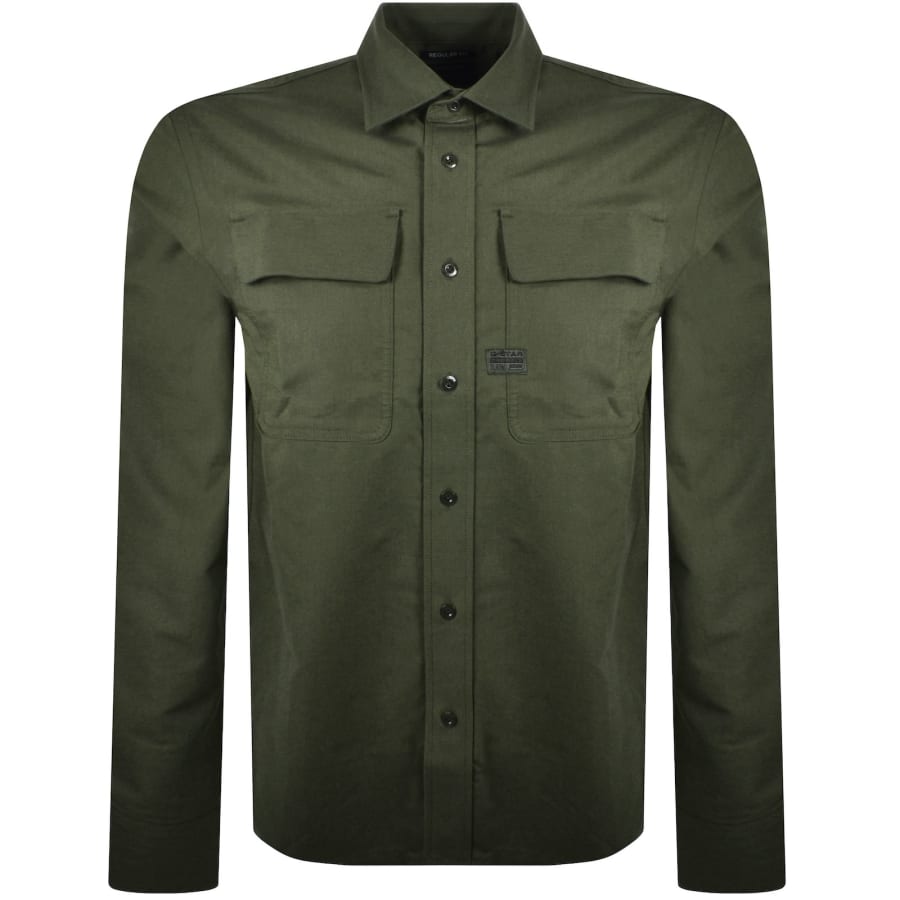 Image number 1 for G-Star CPO Long Sleeve Shirt Green