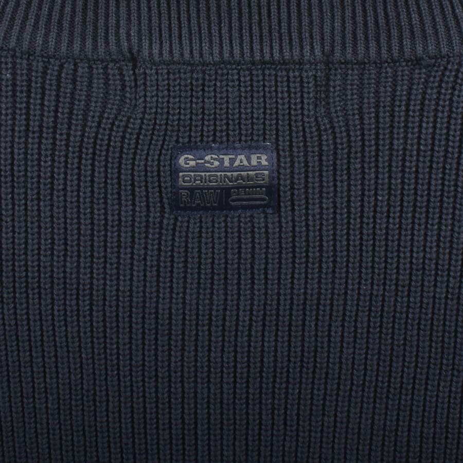 Image number 4 for G-Star Detailed Knit Jumper Legion Blue