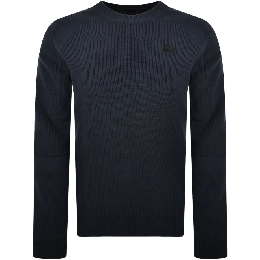 Image number 1 for G-Star Detailed Knit Jumper Legion Blue