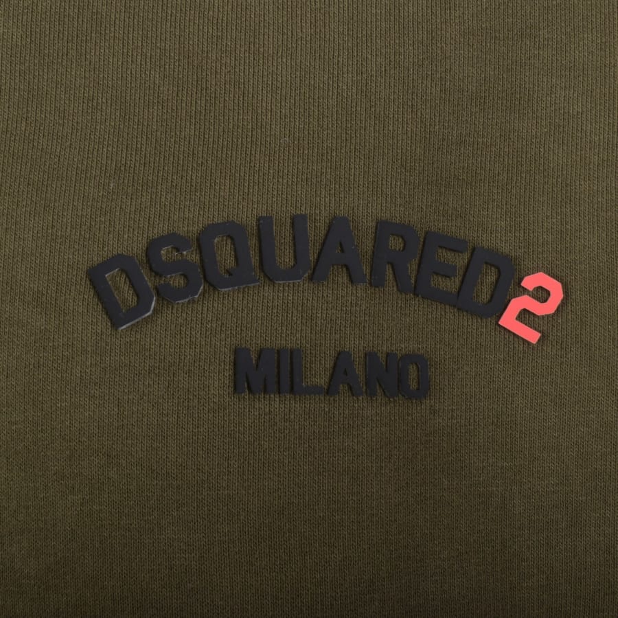 Image number 3 for DSQUARED2 Cool Fit Crewneck Sweatshirt Khaki